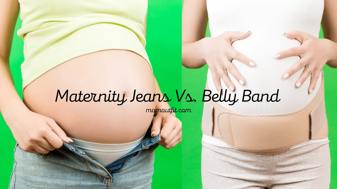 Maternity Jeans Vs. Belly Band Which One is Better? Mom Outfit